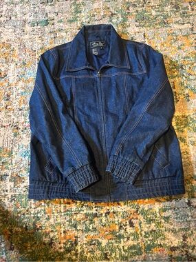 Vintage Terry Lewis Classic Luxuries Dark Blue Denim Jacket